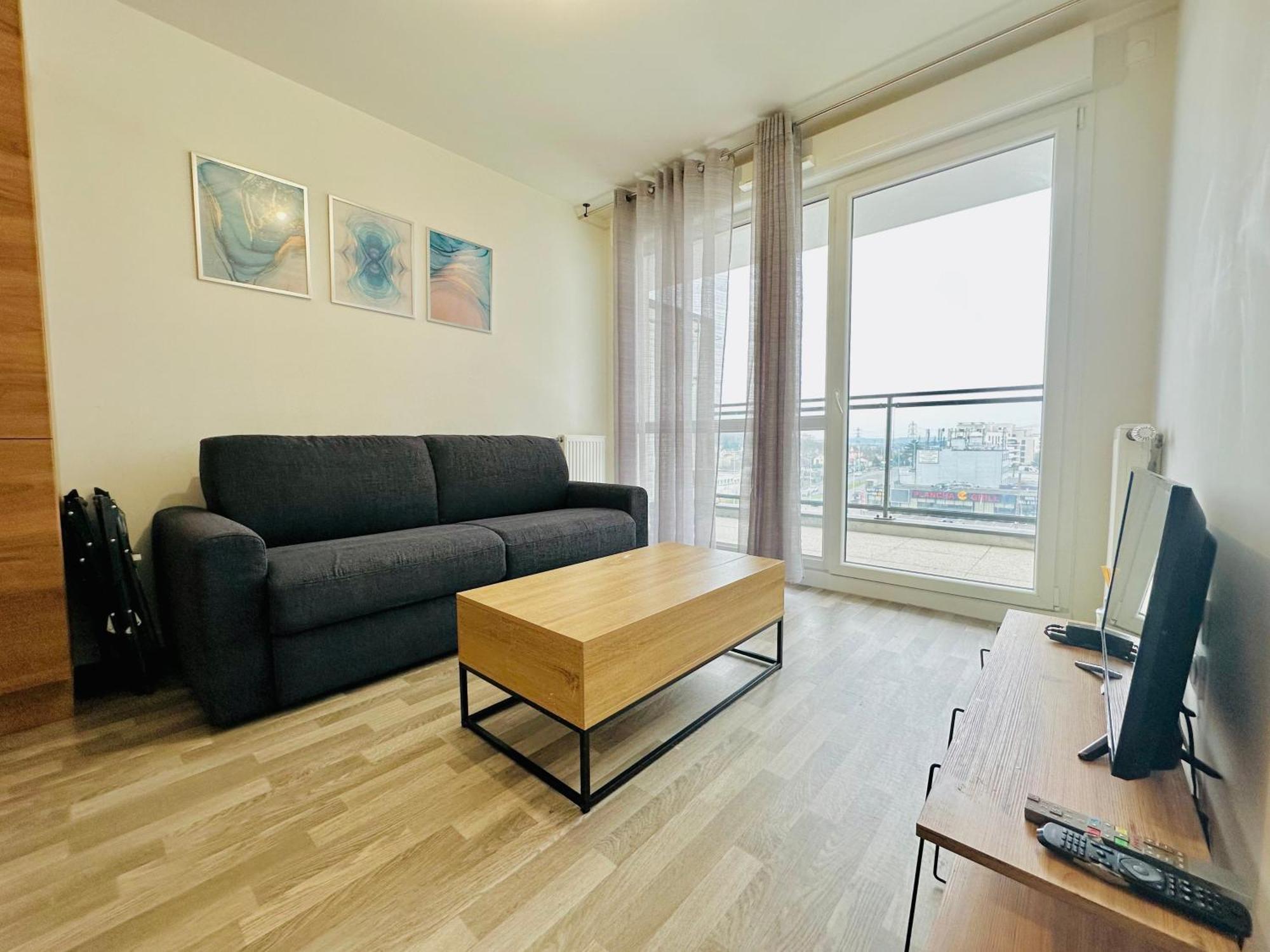 Agreable 2 Pieces Avec Balcon Et Parking Transports By Immo Kit Bnb ซาร์คเซลส์ ภายนอก รูปภาพ